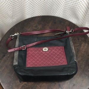 Vintage Coach Bag -Park Quilted Color Block Hobo